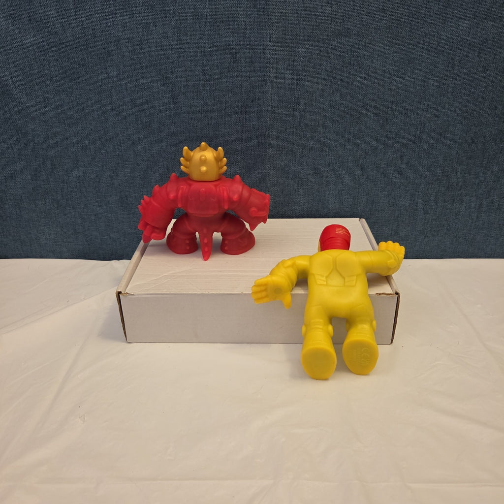 Goo Jit Zu Heroes Marvel Set of 4 Hulk Iron Man Pantaro Blazagon Squishy Toy