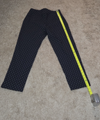 Zac & Rachel Pants 12 Black White Polka Dot Pull On Stretch