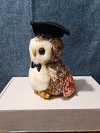 Ty Beanie Baby Smarter the Owl | Class of 2002 Graduation Gift | Retired Plush