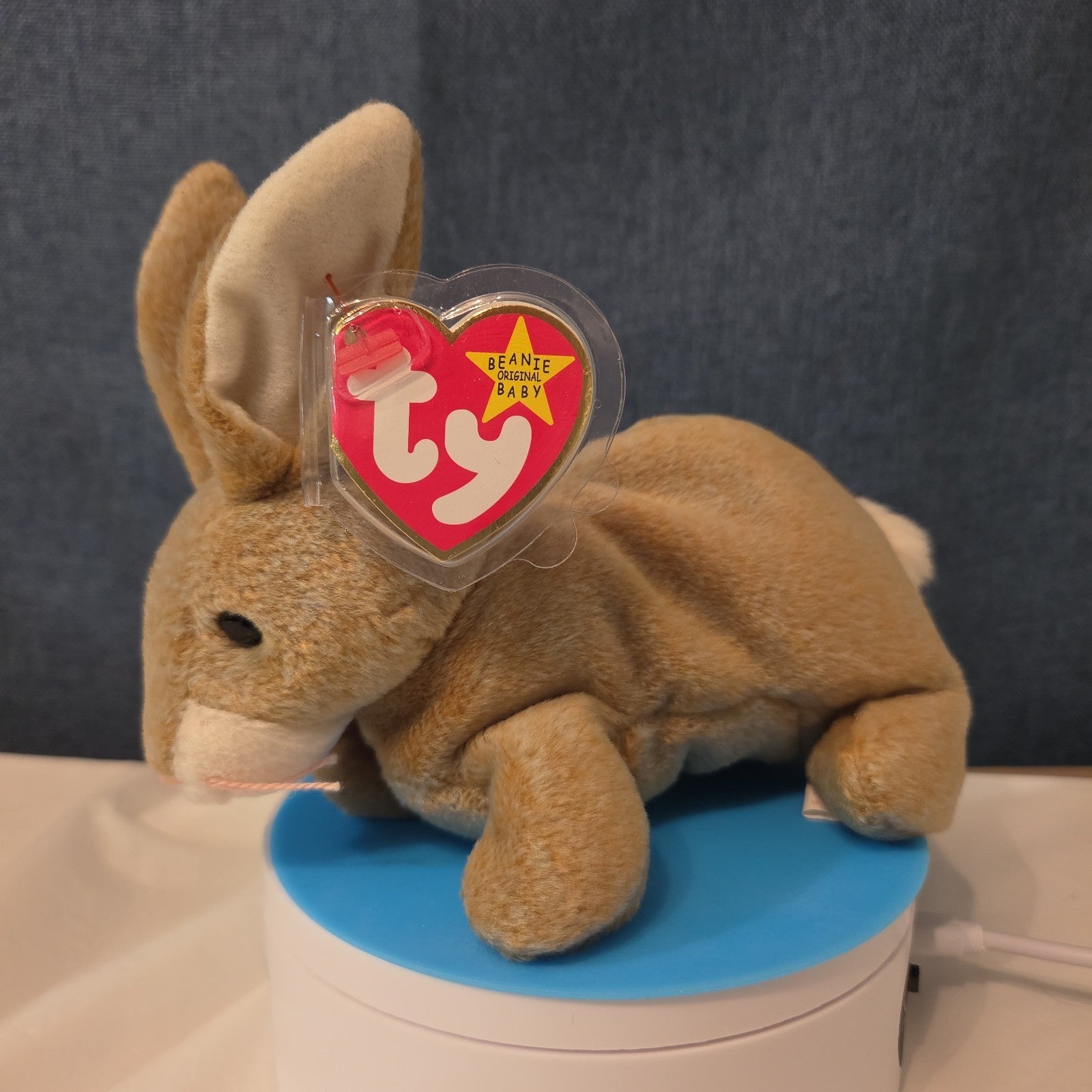 Ty Beanie Baby Nibbly Bunny Rabbit Plush 1999 NWT Hard Tag Protector