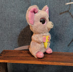 Ty Beanie Boos Squeaker Mouse 6" Plush Sparkle Cheese Kidcore