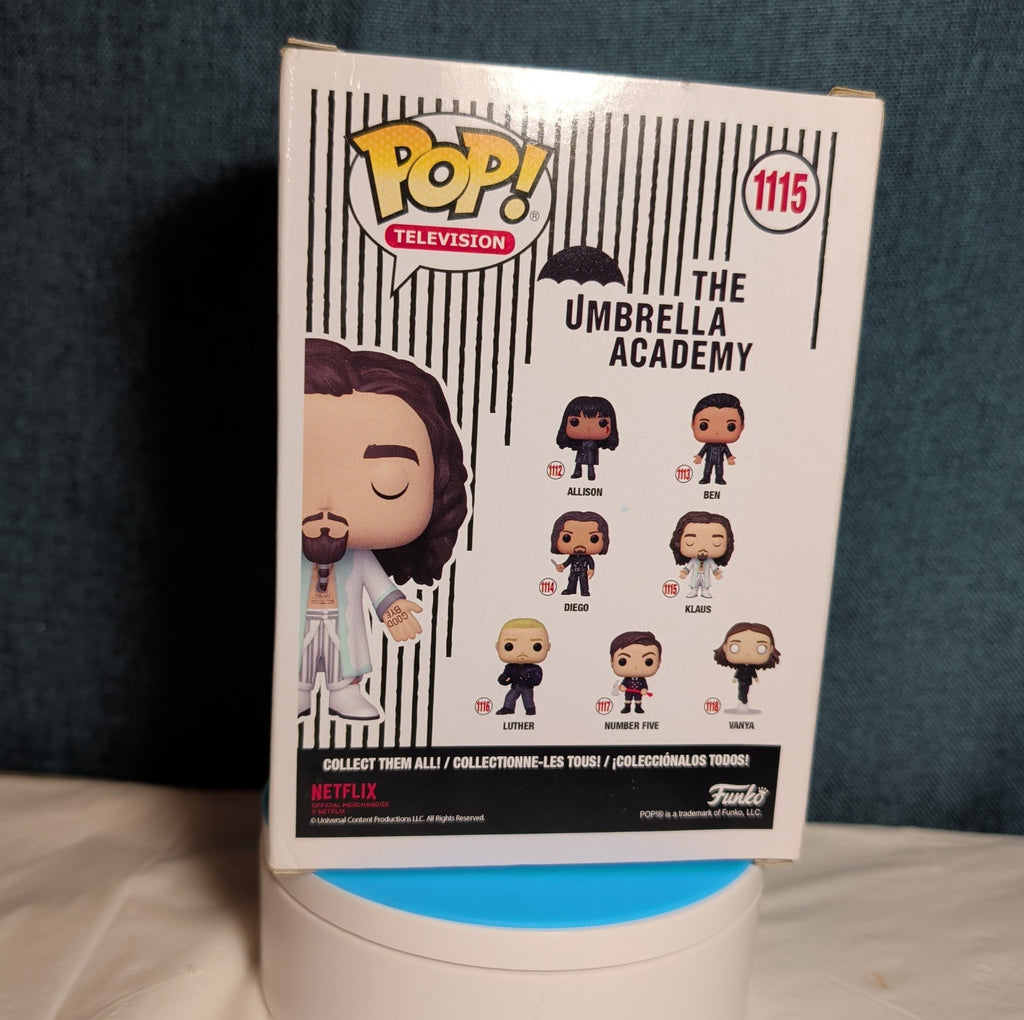 Funko POP Umbrella Academy Klaus 1115 Vinyl Figure S2 Cult in Box with Protector