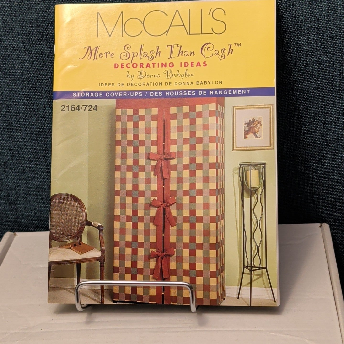 McCall’s 2164 Pattern STORAGE COVER-UPS | Bookcase Shelf Crate UNCUT Donna Babyl