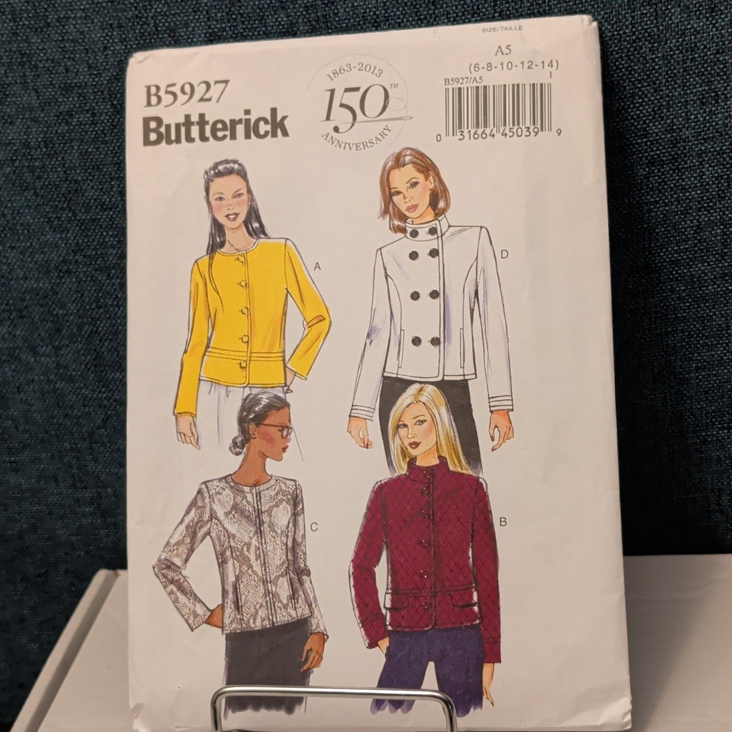 Butterick B5927 Jacket Sewing Pattern Sizes 6-14 UNCUT | 150th Anniversary Easy