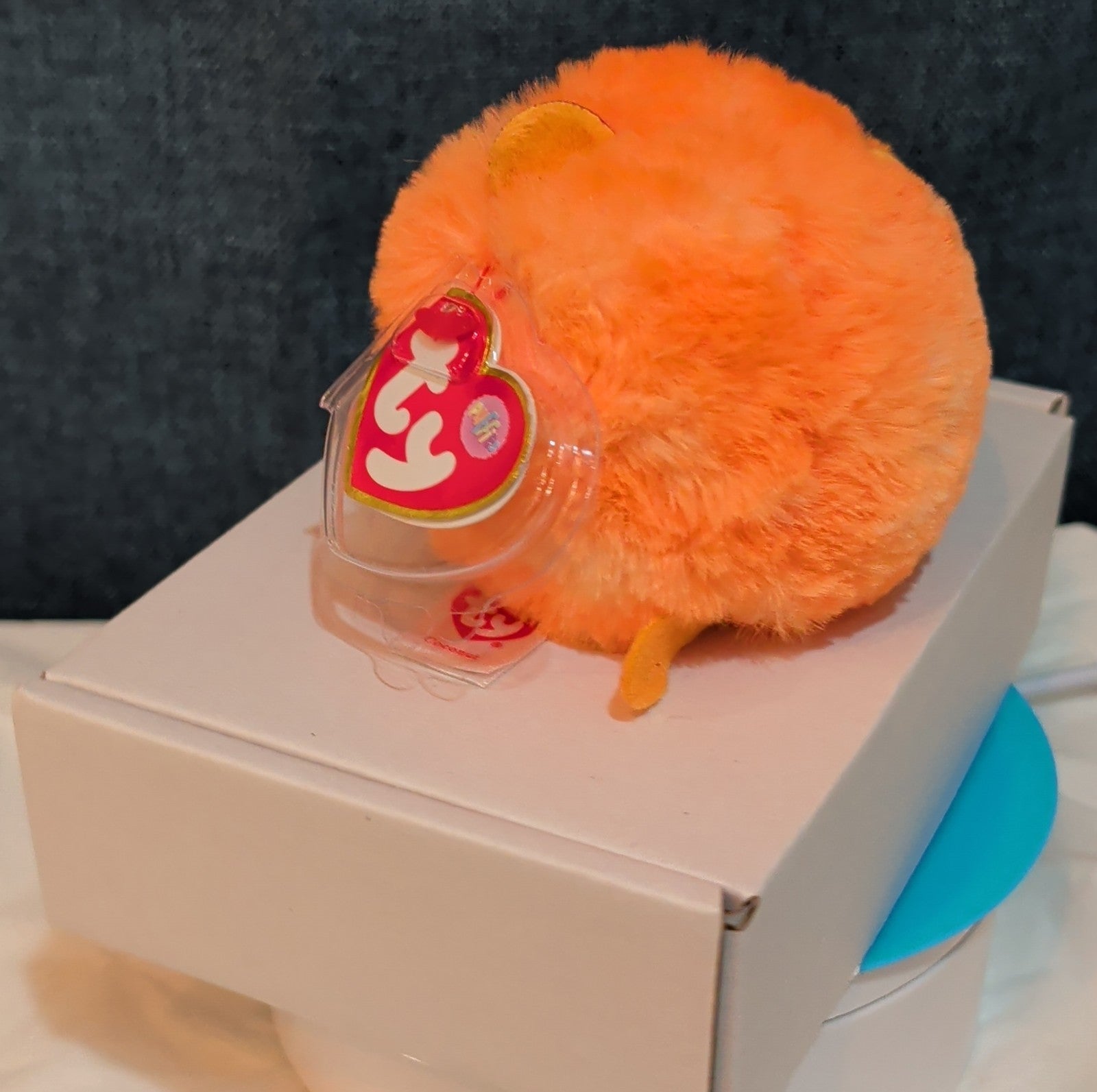 Ty Puffies Coconut The Monkey Plush Toy Orange 3" Glitter Eyes 2021 MWMT