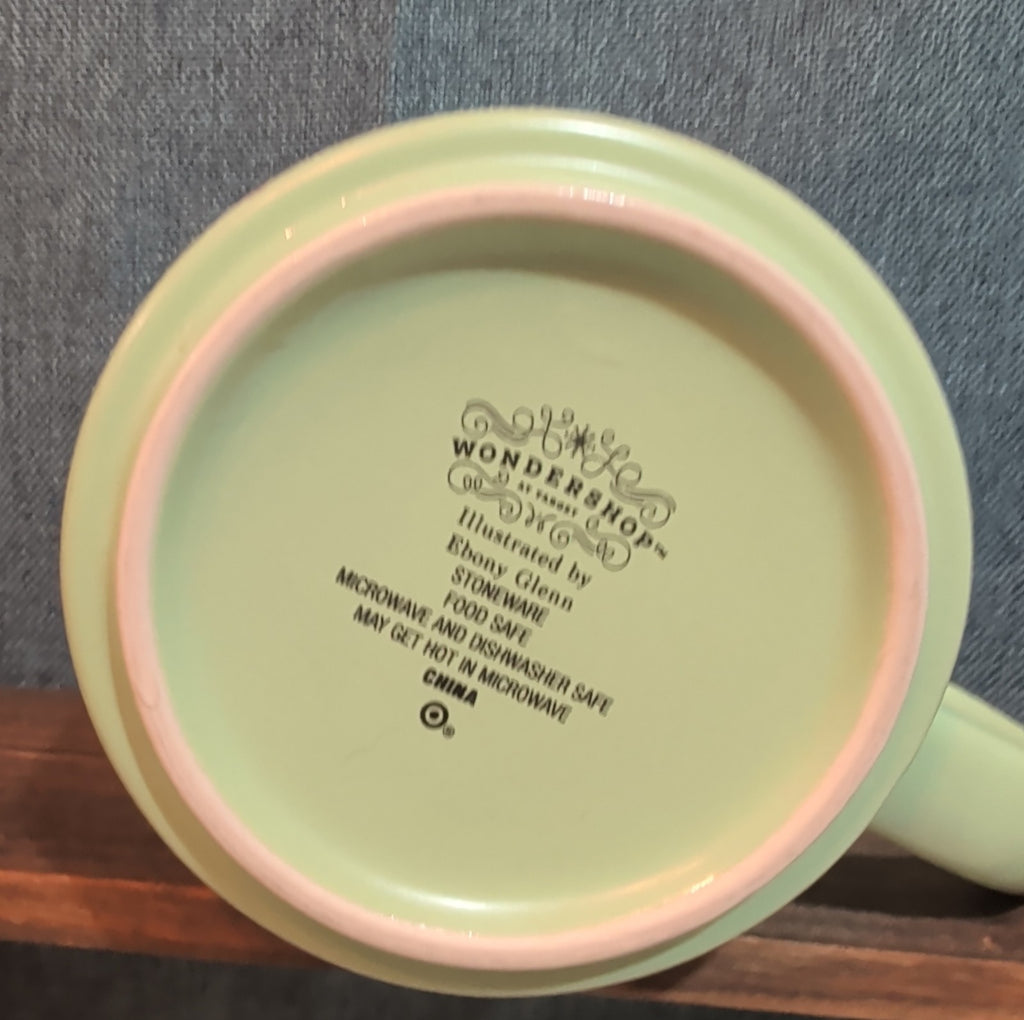 Target Wondershop 18 oz Ebony Glenn Christmas Elf ELVES Stoneware Coffee Mug
