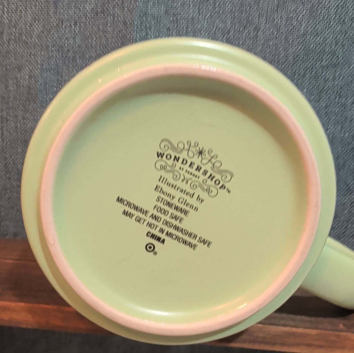 Target Wondershop 18 oz Ebony Glenn Christmas Elf ELVES Stoneware Coffee Mug