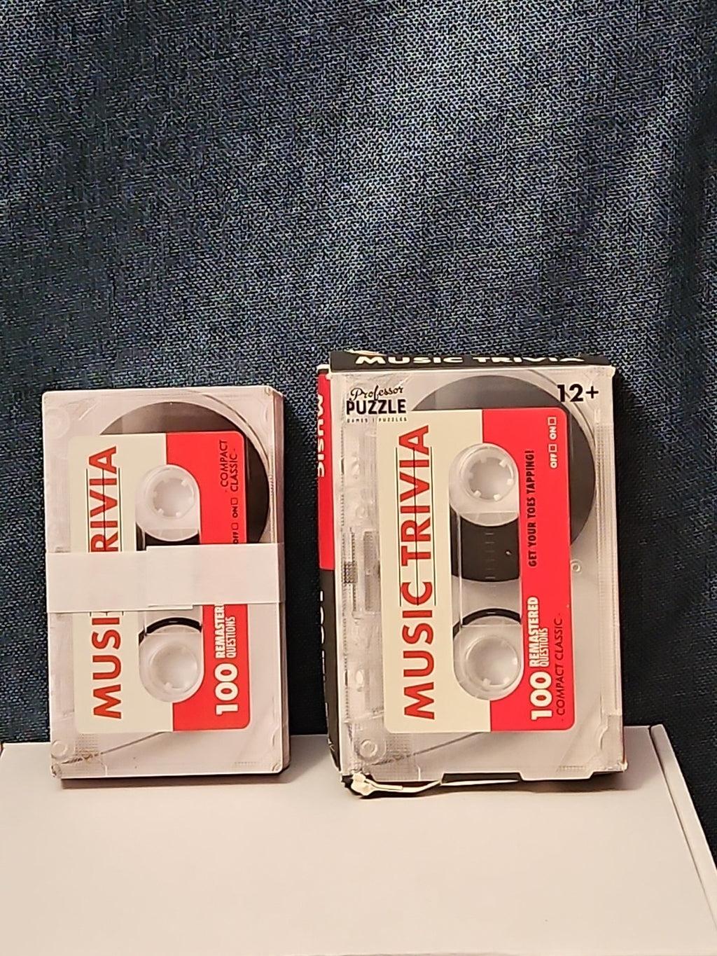 Professor Puzzle Music Trivia Game | Retro Cassette Tape Design | 100 Questions