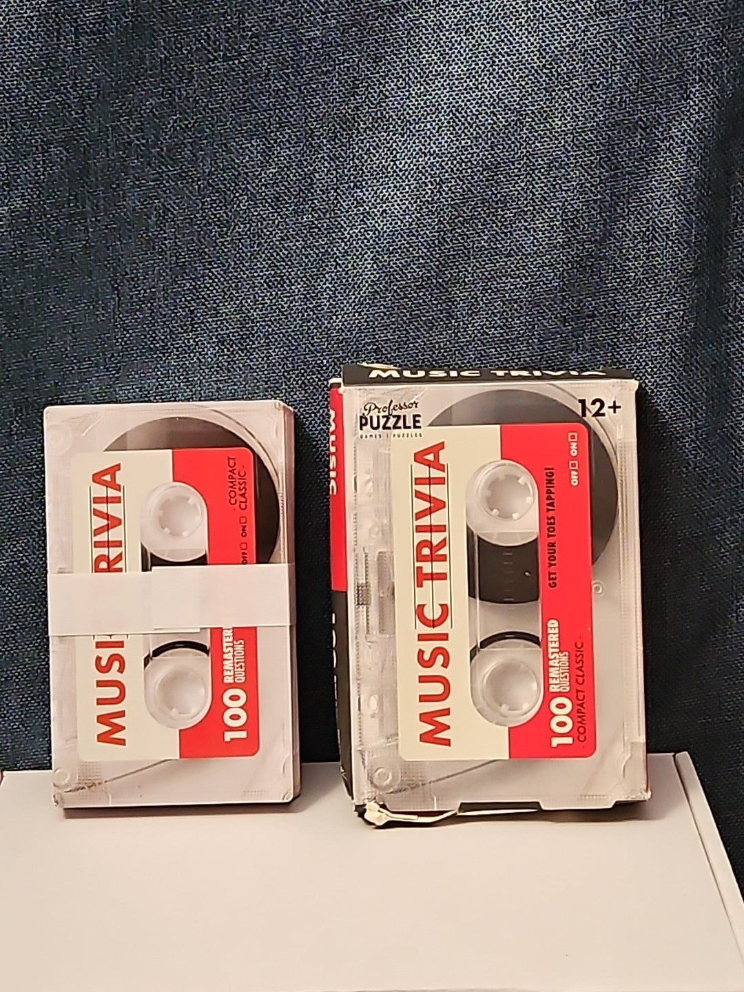 Professor Puzzle Music Trivia Game | Retro Cassette Tape Design | 100 Questions