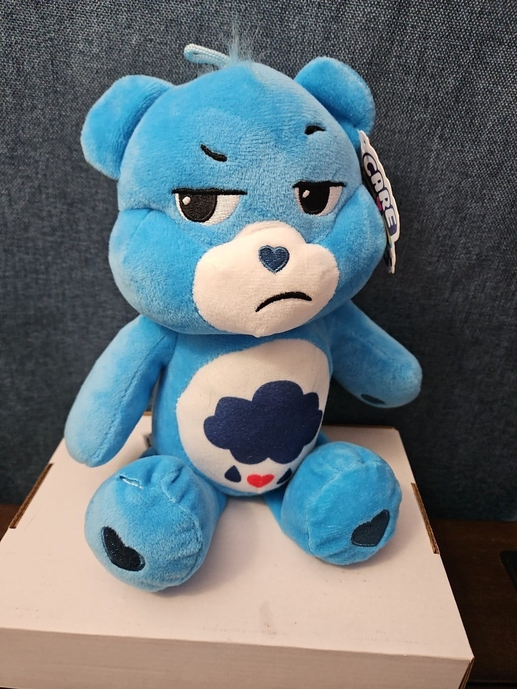 Care Bears Grumpy Bear Plush 11' Basic Fun Blue Cloud | NWT Read Condition Tear
