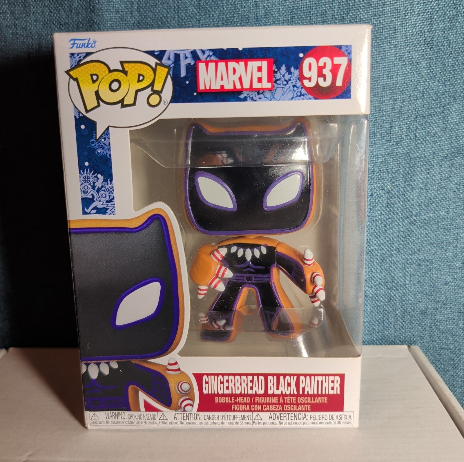 Funko Pop! Vinyl: Marvel - Gingerbread Black Panther #937 NIB with Protector