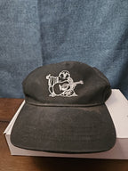 True Religion Hat Black Baseball Cap Buddha Design Adjustable Snapback Mens