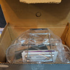 Leonard Silverplate 3 Tier Relish Tray Glass Insert Vintage New Open Box