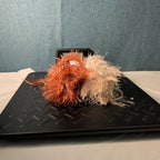 Lion Brand Fun Fur Yarn Copper & Champagne Eyelash Lot 2 Skeins 64yds Y2K NEW