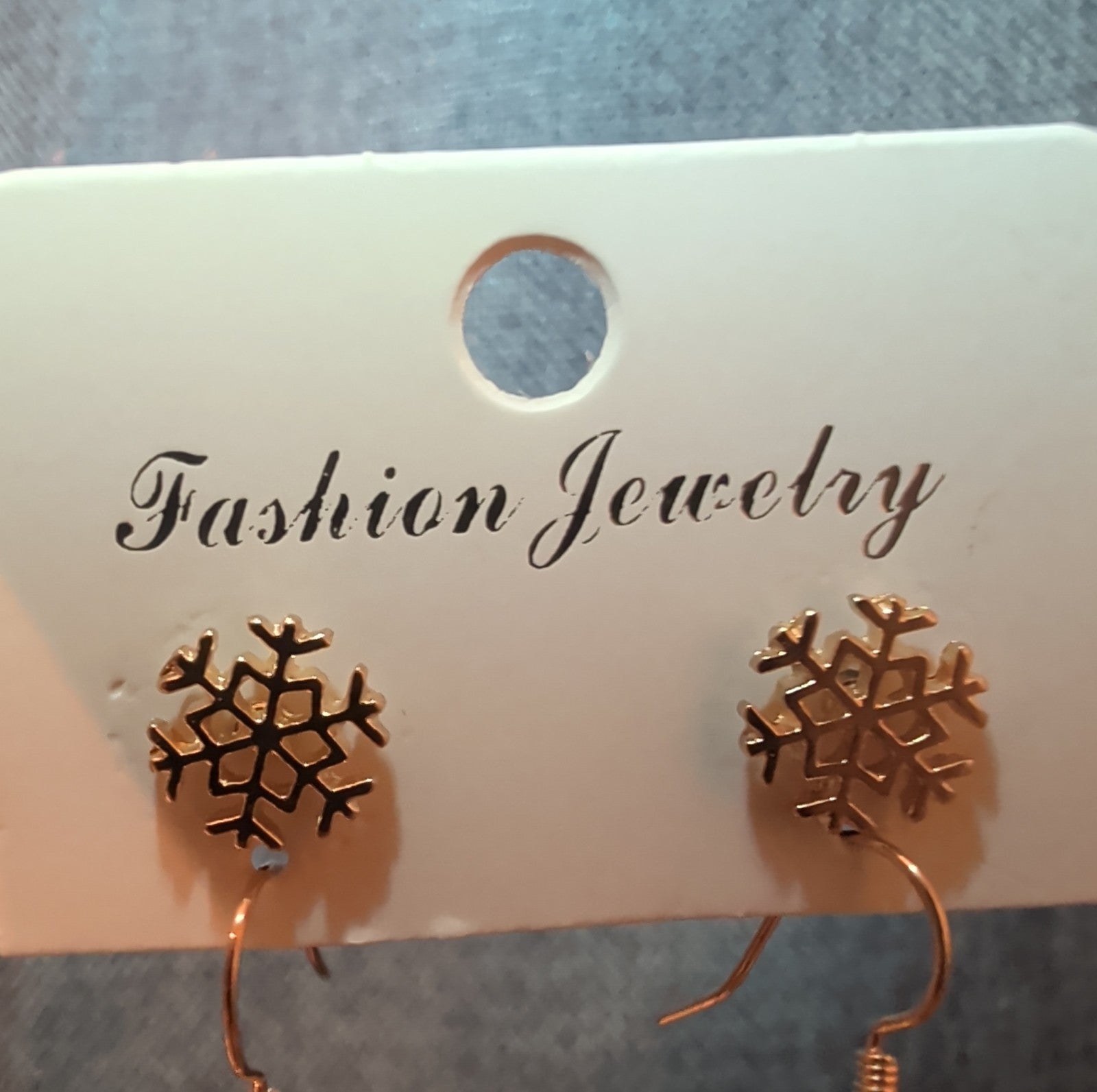 Christmas Stocking Snowflake Earring 2-Pair Set Enamel Gold-Tone Holiday NEW