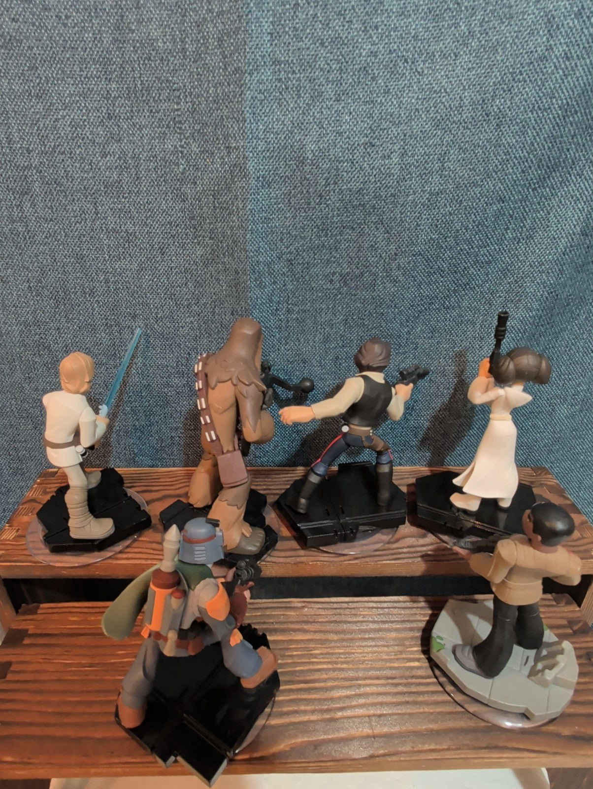 Disney Infinity 3.0 Star Wars 6 Figure Lot Luke Han Leia PVC Loose