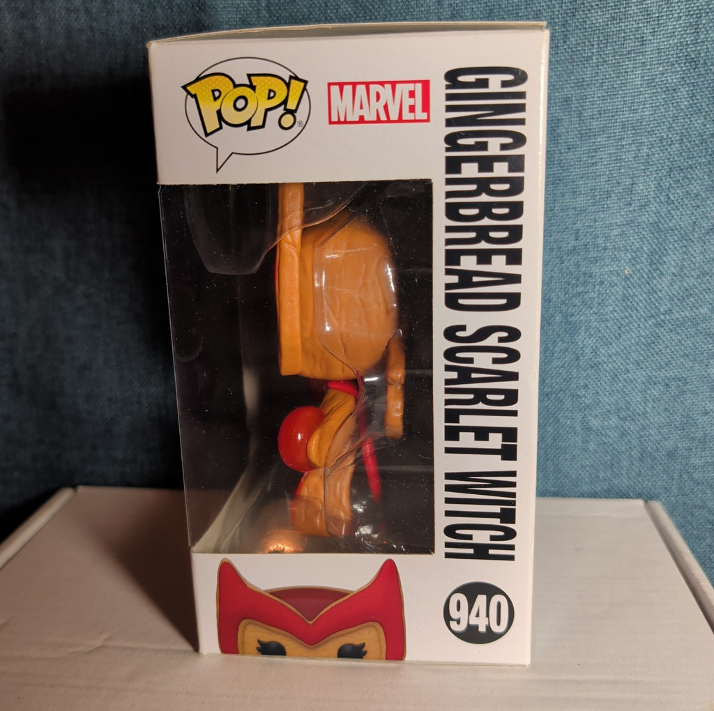 Funko Pop! Marvel Gingerbread Scarlet Witch 940 with Protective Case