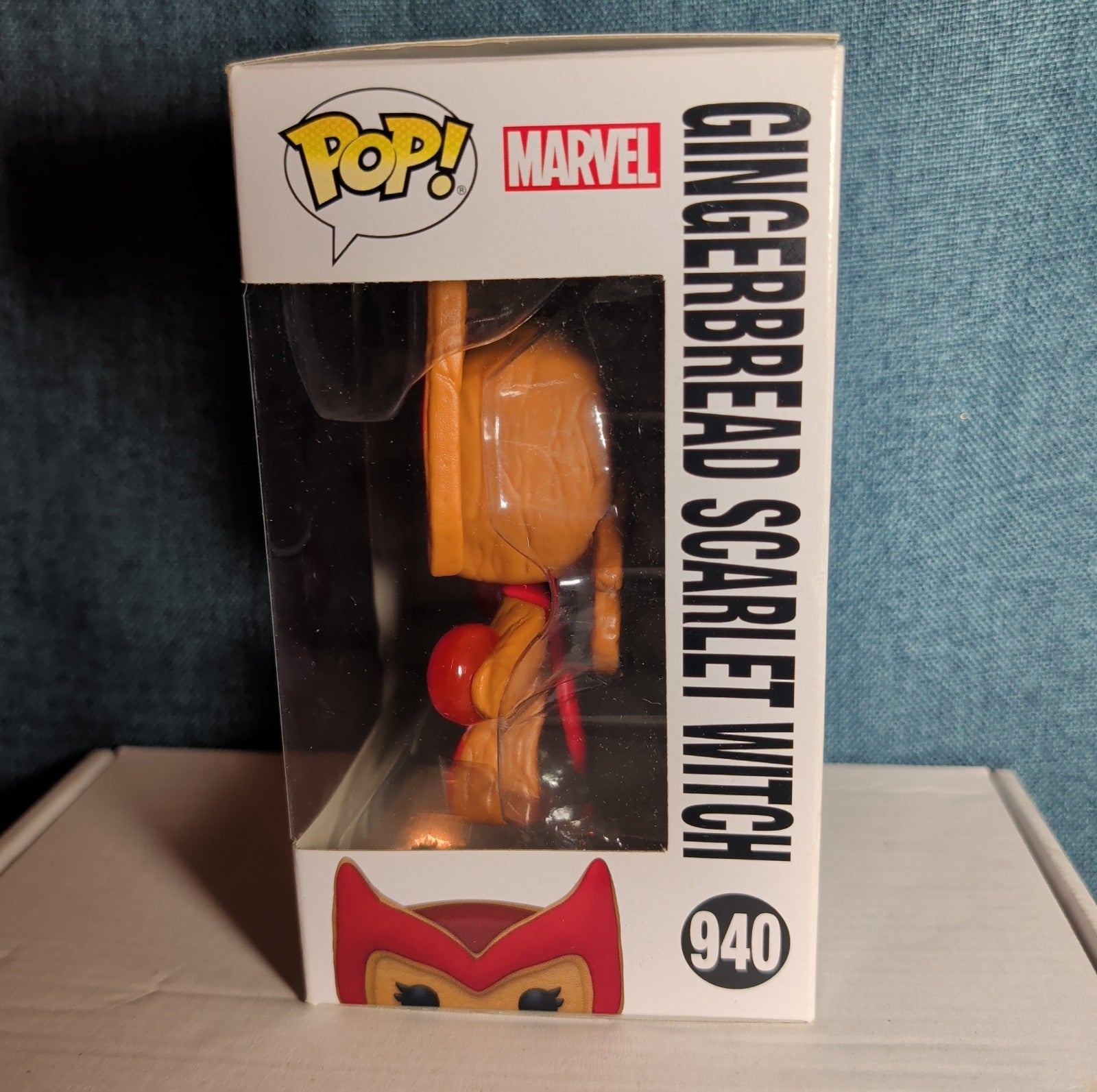 Funko Pop! Marvel Gingerbread Scarlet Witch 940 with Protective Case