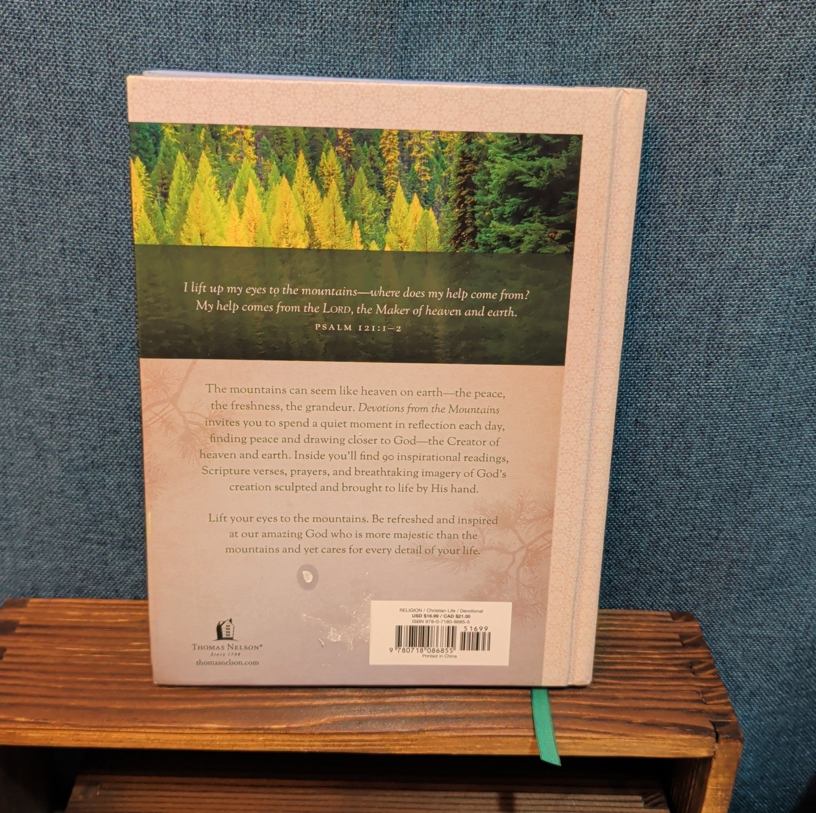 Devotions from the Mountains Thomas Nelson Hardcover Book