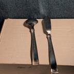 Hampton Silversmiths PORTFOLIO Sugar Spoon & Butter Knife Set | Glossy 208