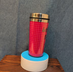 Teacher Appreciation Travel Tumbler 20oz Pink Hot Cold Cup with Lid