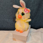 Ty Beanie Boos Coop The Easter Chick Bunny Ears Plush 6" Glitter Eyes NWT