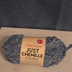 Premier Just Chenille Medley Yarn Navy Blue Lot 202 Bulky 5 Polyester