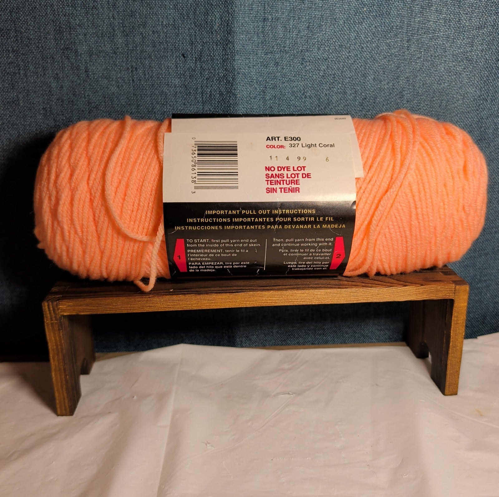 Red Heart Super Saver Light Coral Yarn 8oz