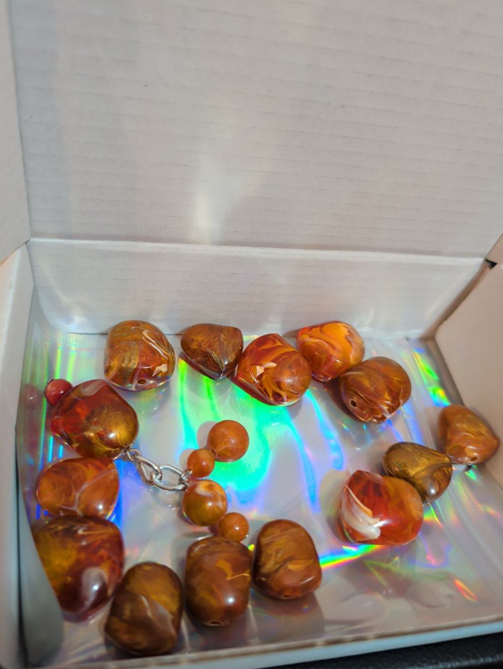 Baroque Tortoise Pre-Drilled Plastic Beads 2oz Boho Craft Lot