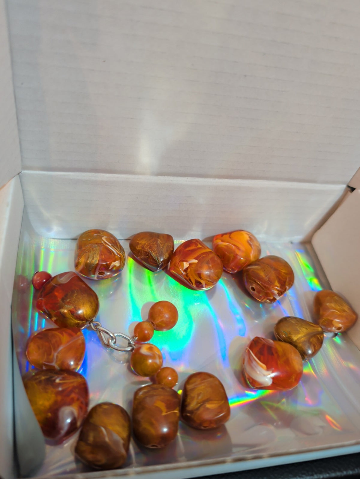 Baroque Tortoise Pre-Drilled Plastic Beads 2oz Boho Craft Lot