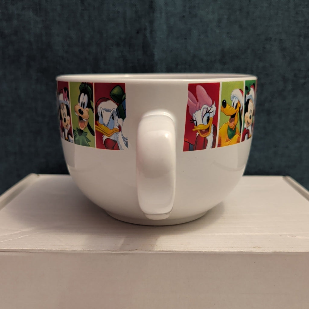 Disney Christmas Jumbo Mug Mickey Minnie Donald Goofy Pluto Galerie Oversized