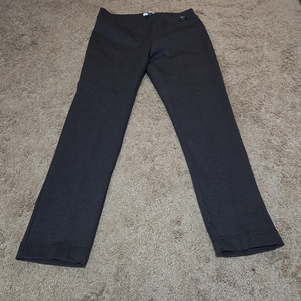 Calvin Klein Pants Womens M Black Slim Fit Ankle Stretch Elastic