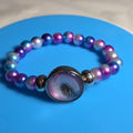 Taylor Swift Lover Snap Charm Beaded Stretch Bracelet