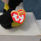 Ty Beanie Boos Buzby the Bee 6" Plush Gold Glitter Eyes Retired 2014 MWMT 36150