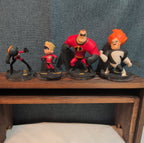 Disney Infinity 1.0 Incredibles 4 Figure Lot Syndrome Dash PVC Loose