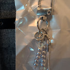 Adorn Beaded Phone Strap Charm Pearl Glass Crystal Y2K Keychain New Card