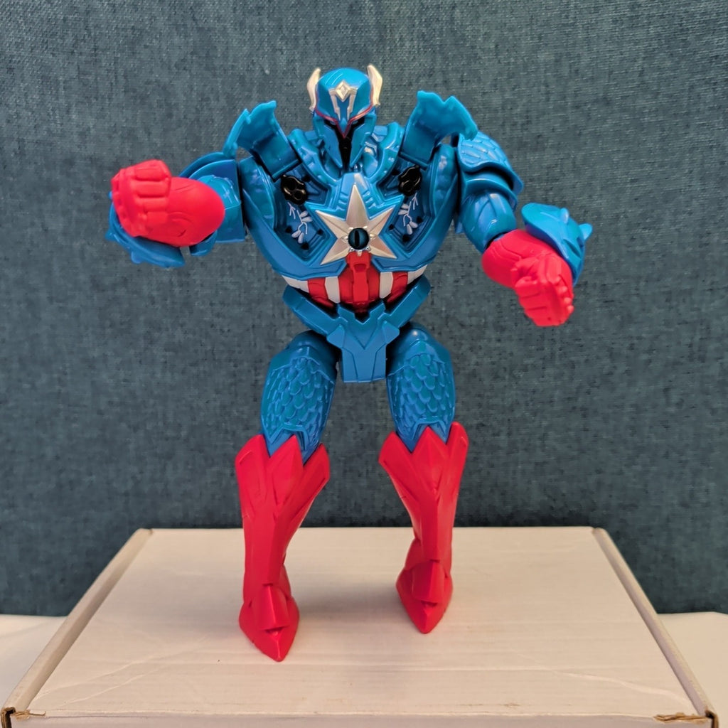Marvel Avengers Mech Strike Monster Hunters Captain America Action Figure Hasbro