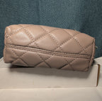 Studio Badgley Mischka Quilted Mini Tote Taupe Vegan Leather NWT