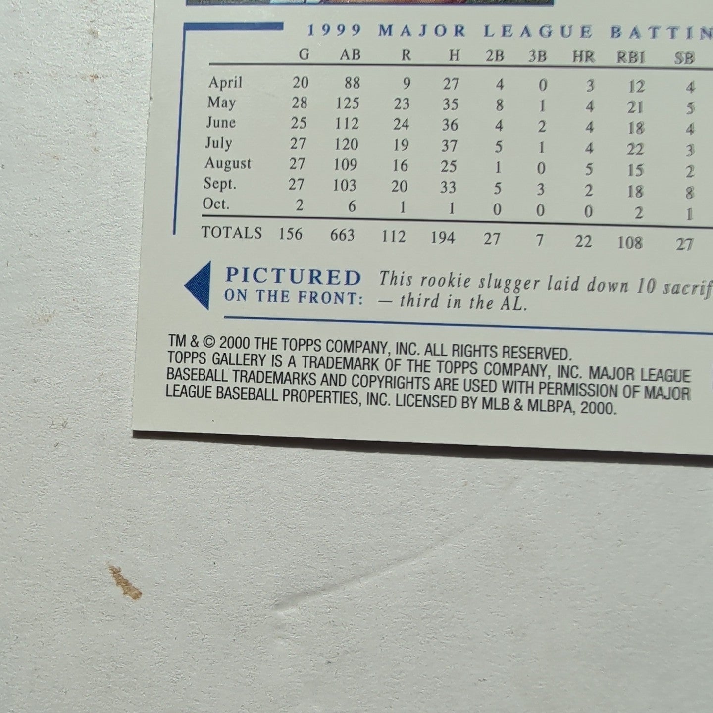 2000 Topps Gallery Carlos Beltran #7 Royals Canvas 1999 ROY HOF Vibe