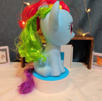 Hasbro My Little Pony Rainbow Dash 9" Glitter Wings Sitting 2018