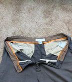 Quiksilver Edition Mens Shorts 34 Gray Micro Check Bermuda Walk Flat Front VTG