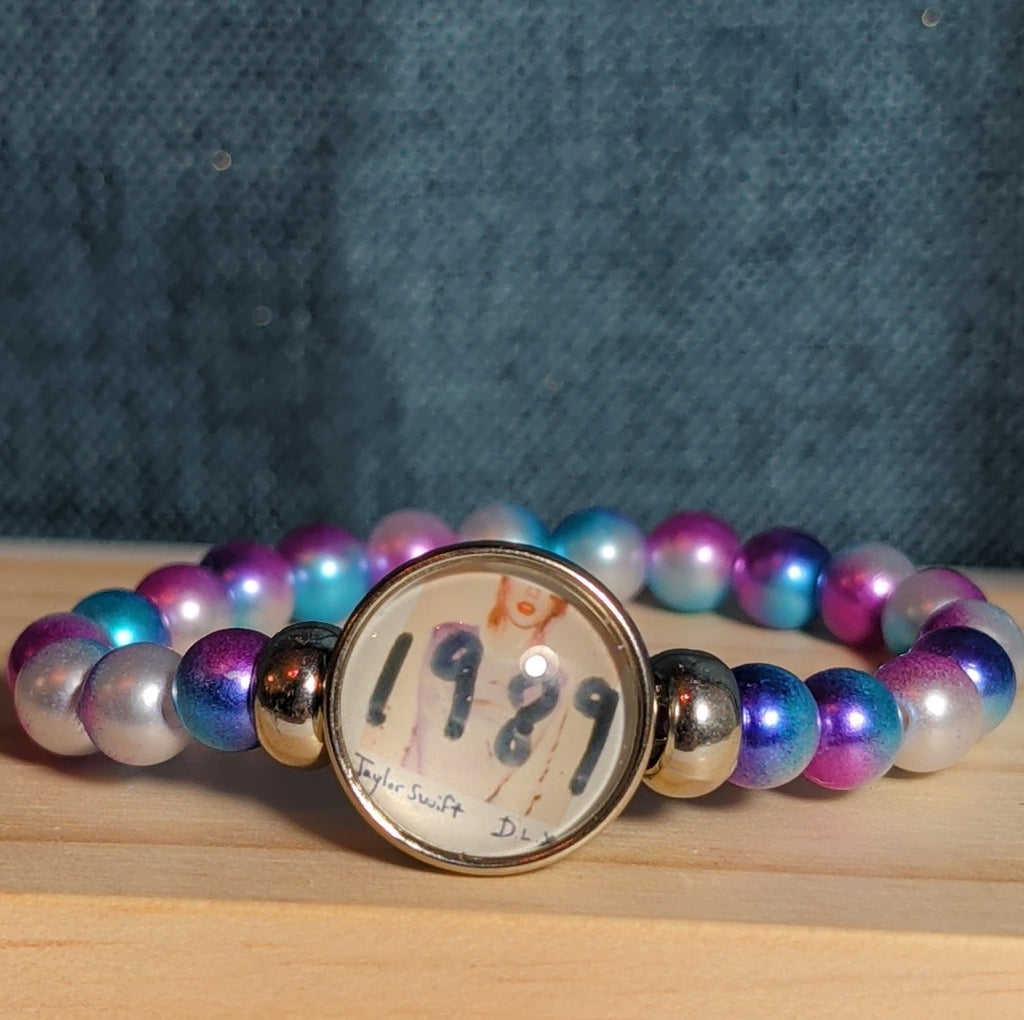 Taylor Swift 1989 Charm Beaded Bracelet Eras Vibe