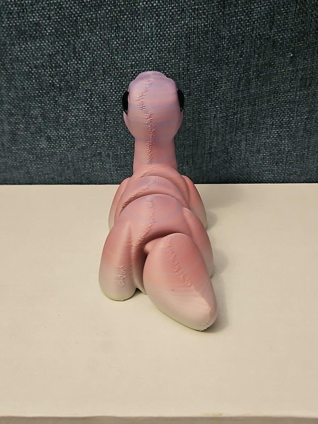 Mini Articulated Brontosaurus Fidget Toy | 3D Printed Dinosaur | Pink Purple