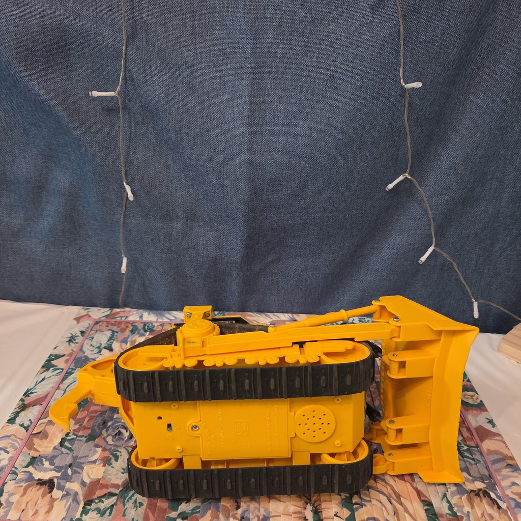 Caterpillar CAT Bulldozer Toy Plastic Construction Vehicle Y2K