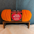 Red Heart Super Saver Pumpkin Orange Acrylic Yarn Cozy Fall NWT E300