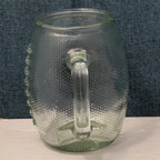 Home Essentials FOOTBALL Glass Mug XL 36 oz Textured Pigskin Beer Stein Gameday