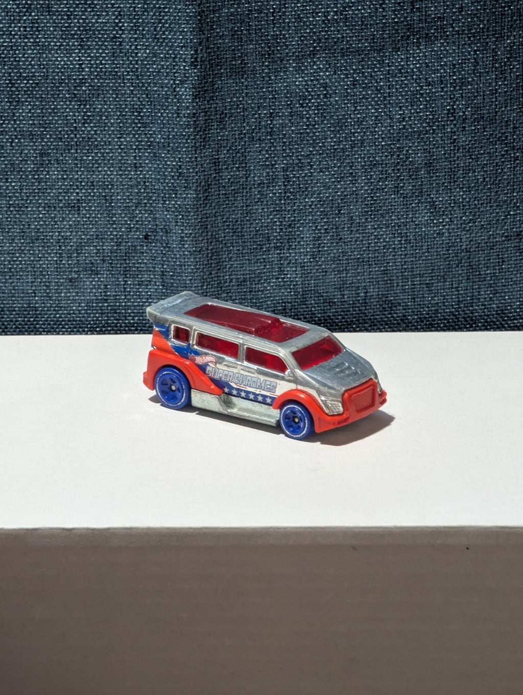 Hot Wheels Speed Box (2012) | Red White & Blue "Super Chromes" |Diecast Van