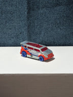 Hot Wheels Speed Box (2012) | Red White & Blue "Super Chromes" |Diecast Van