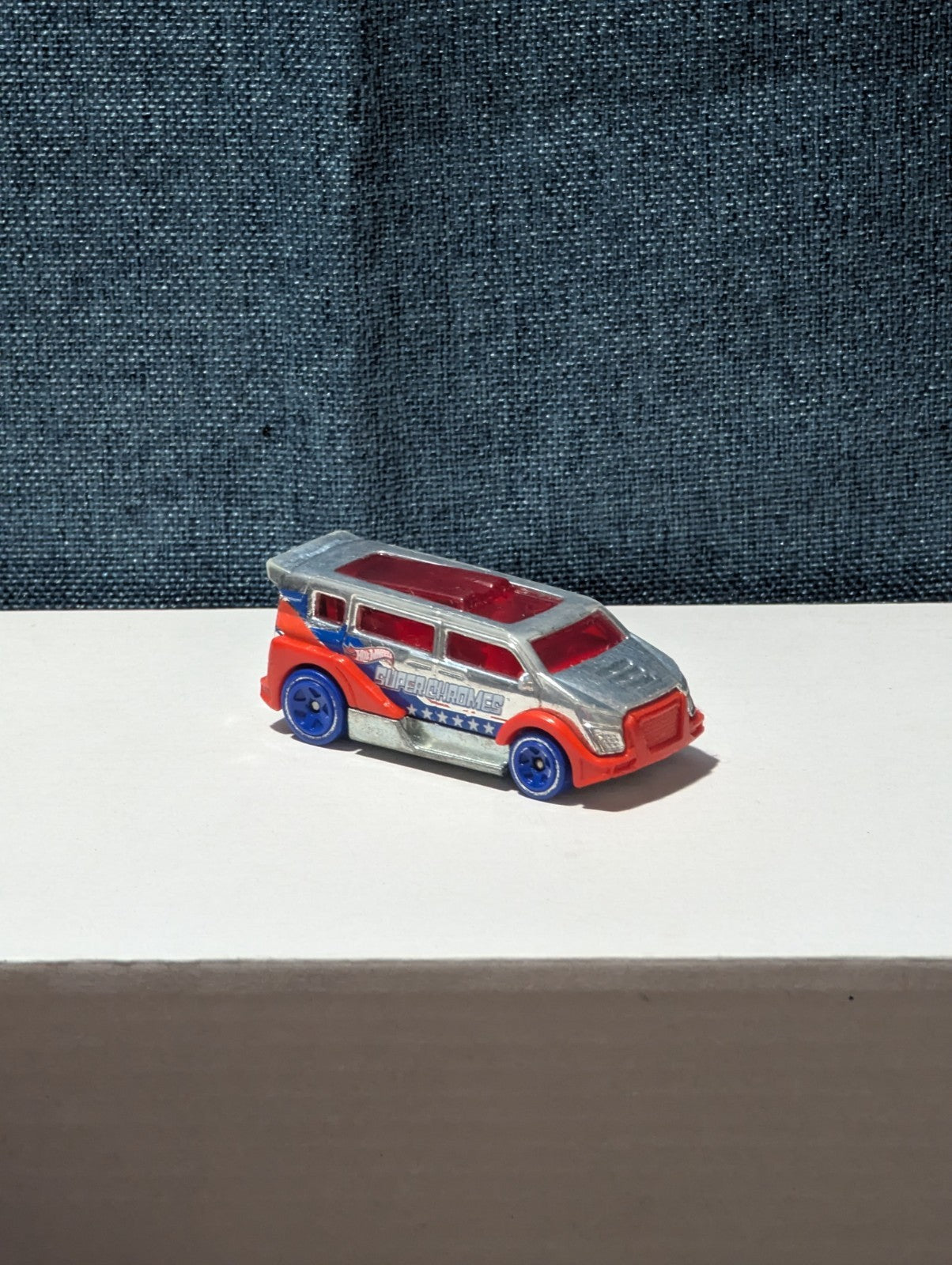 Hot Wheels Speed Box (2012) | Red White & Blue "Super Chromes" |Diecast Van