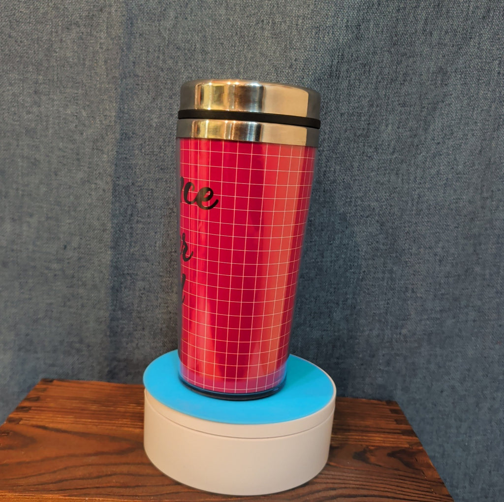 Teacher Appreciation Travel Tumbler 20oz Pink Hot Cold Cup with Lid